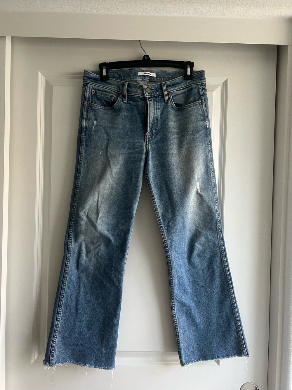 GRLFRND Women’s Light Wash Straight Jeans